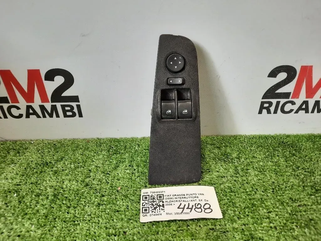 Interruttore Alzacristalli ANT SX 735423371 EVO Fiat Grande Punto VAN 2006