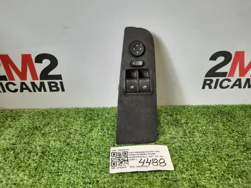 Interruttore Alzacristalli ANT SX 735423371 EVO Fiat Grande Punto VAN 2006