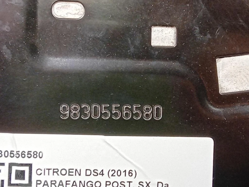 Parafango POST SX 9830556580 Citroen DS4 I 2016