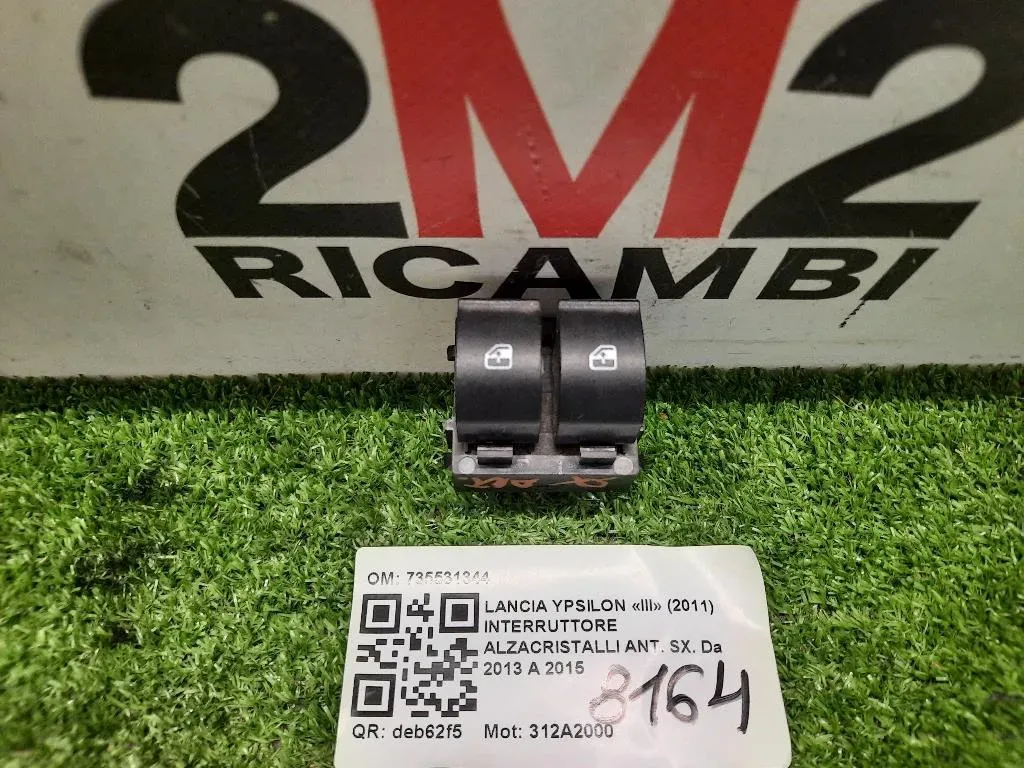 Interruttore Alzacristalli ANT SX 735531344 Lancia Ypsilon III 2011