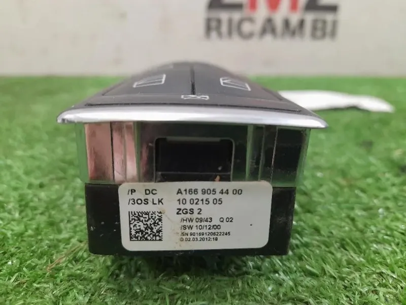 Interruttore Alzacristalli ANT SX A1669054400 Mercedes Classe B W246 2012