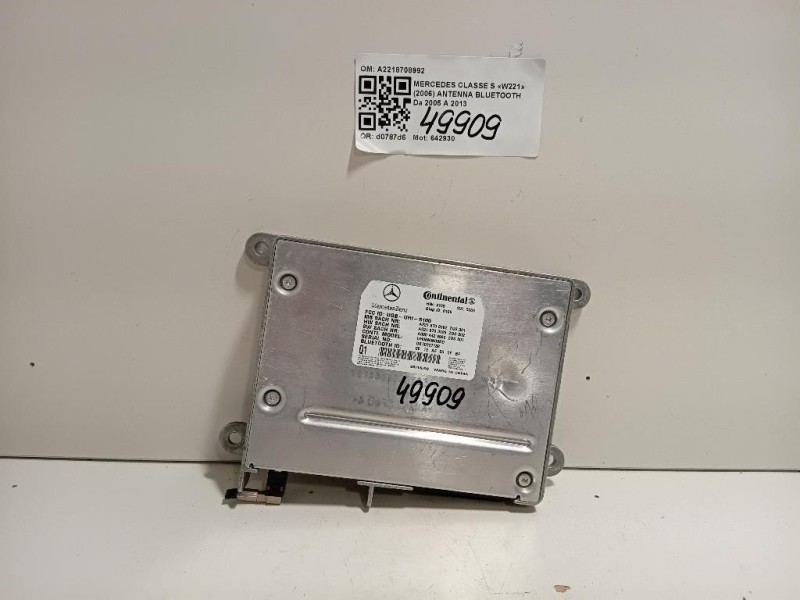 Antenna Bluetooth A2218708992 Mercedes Classe S W221 2006