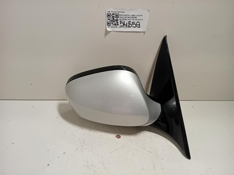 Retrovisore Esterno ANT DX F0143116 5 PIN Bmw Serie 3 E92 Coupe 2007