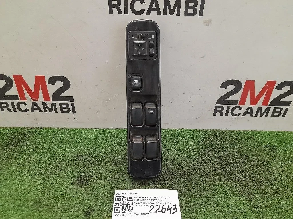 Interruttore Alzacristalli ANT SX MR653960X5 Mitsubishi Pajero Sport 1998