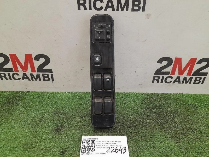 Interruttore Alzacristalli ANT SX MR653960X5 Mitsubishi Pajero Sport 1998