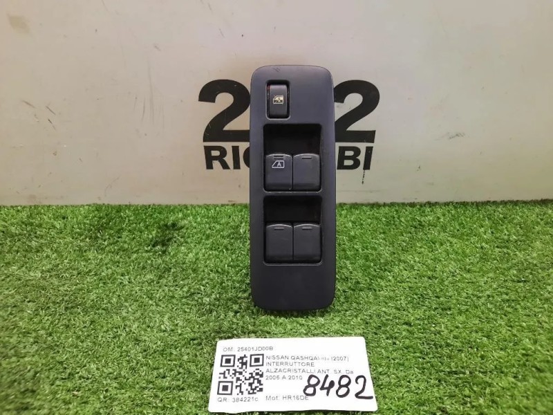 Interruttore Alzacristalli ANT SX 25401JD00B Nissan Qashqai I 2007