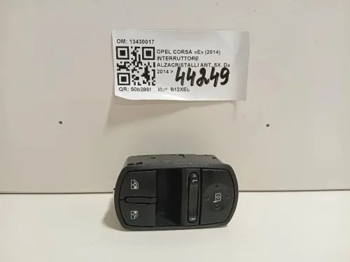 Interruttore Alzacristalli ANT SX 13430017 Opel Corsa E 2014