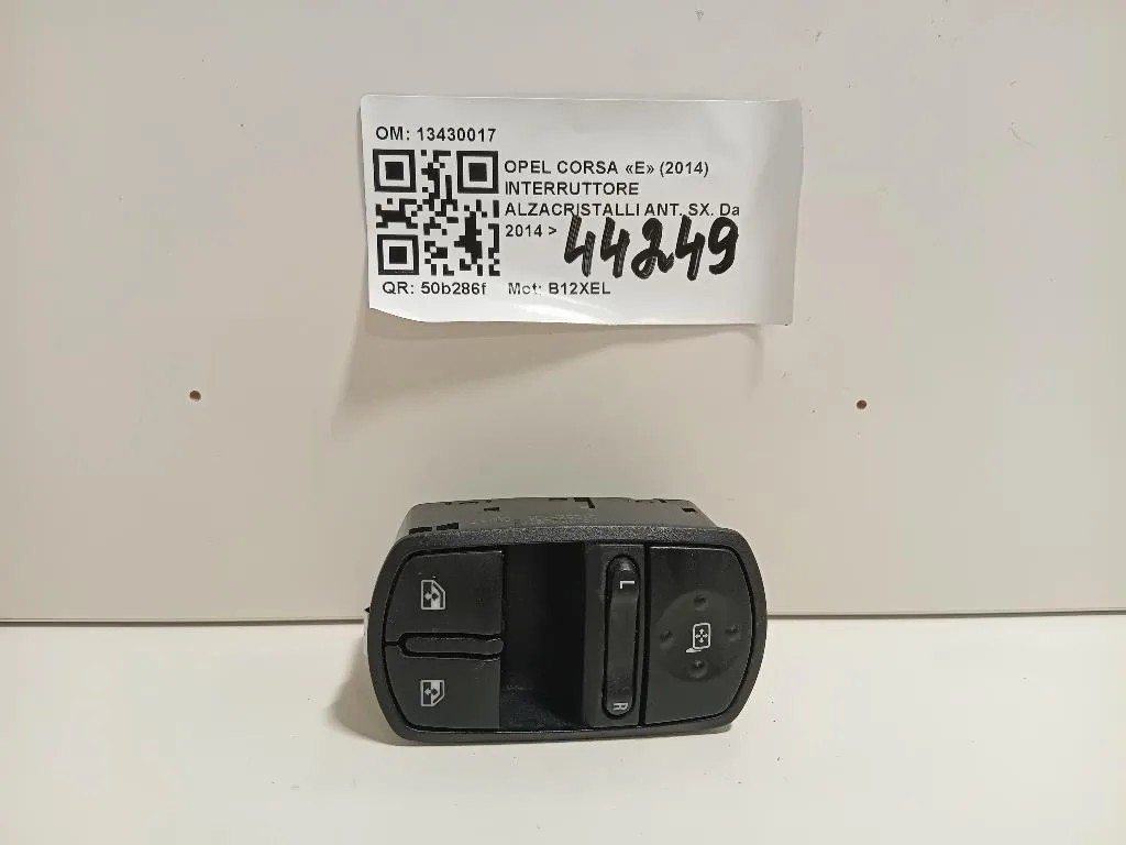 Interruttore Alzacristalli ANT SX 13430017 Opel Corsa E 2014