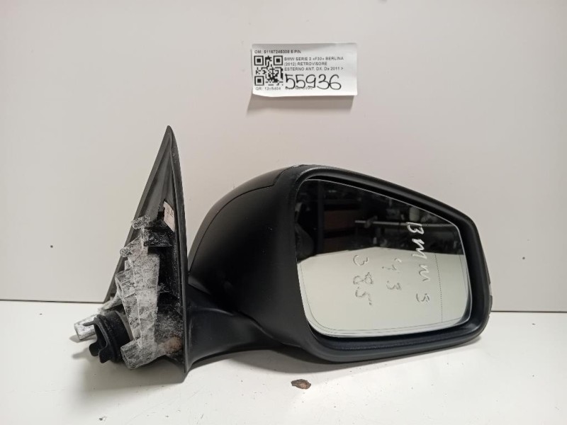 Retrovisore Esterno ANT DX 51167245308 5 PIN Bmw Serie 3 F30 Berlina 2012
