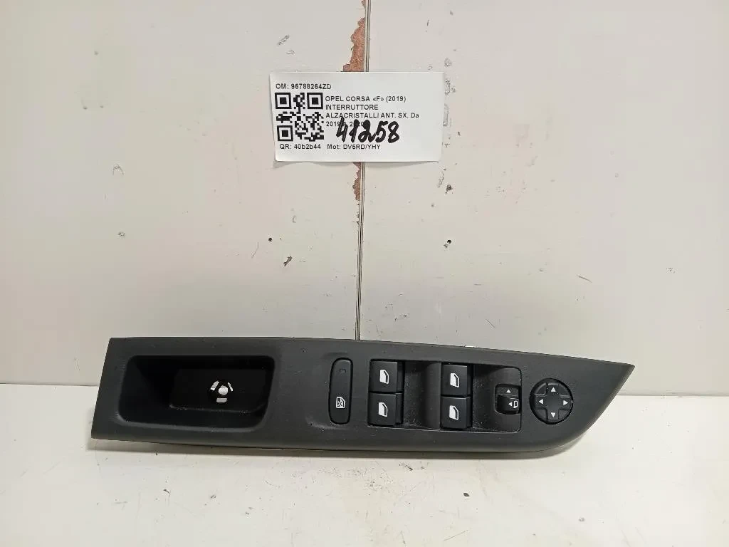 Interruttore Alzacristalli ANT SX 96788264ZD Opel Corsa F 2019