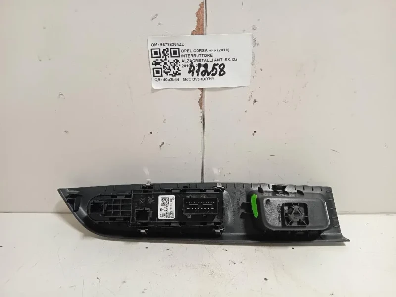 Interruttore Alzacristalli ANT SX 96788264ZD Opel Corsa F 2019
