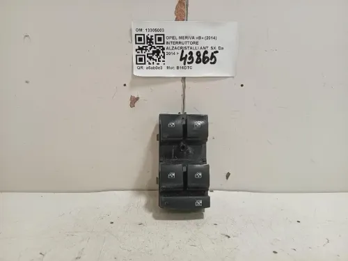 Interruttore Alzacristalli ANT SX 13305003 Opel Meriva B 2014
