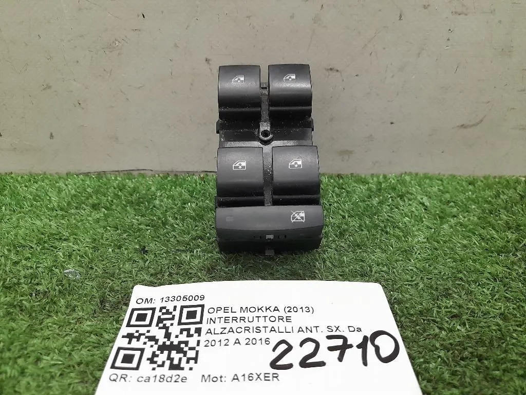 Interruttore Alzacristalli ANT SX 13305009 Opel Mokka 2013