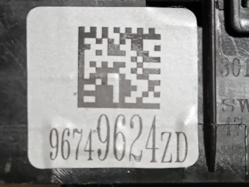 Interruttore Alzacristalli ANT SX 96749624 Peugeot 2008 I 2016