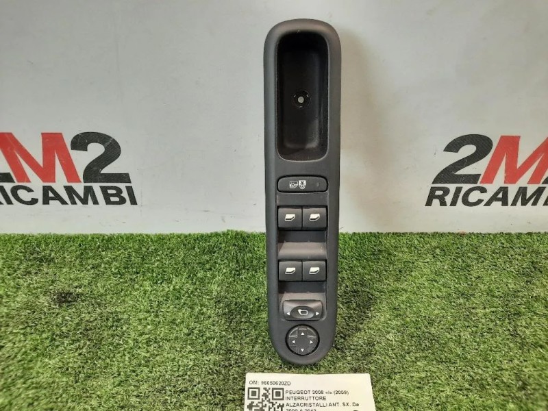 Interruttore Alzacristalli ANT SX 96650620ZD Peugeot 3008 I 2009