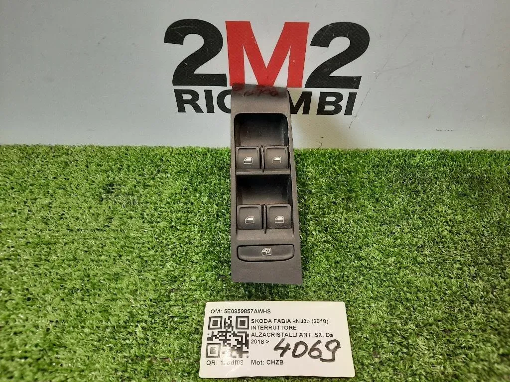 Interruttore Alzacristalli ANT SX 5E0959857AWHS Skoda Fabia NJ3 2018