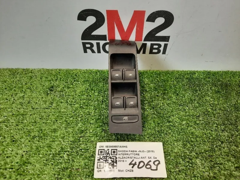 Interruttore Alzacristalli ANT SX 5E0959857AWHS Skoda Fabia NJ3 2018