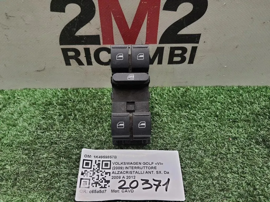 Interruttore Alzacristalli ANT SX 1K4959857B Volkswagen GOLF VI 2009