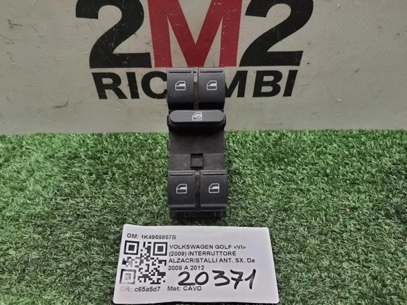 Interruttore Alzacristalli ANT SX 1K4959857B Volkswagen GOLF VI 2009