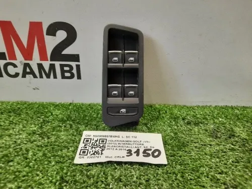 Interruttore Alzacristalli ANT SX 5G0959857BWHS Volkswagen GOLF VII 2013