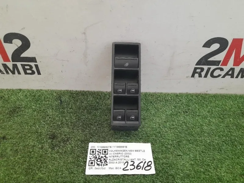 Interruttore Alzacristalli ANT SX 1Y1959527B 1Y1959851B Volkswagen NEW Beetle I Cabrio 2002