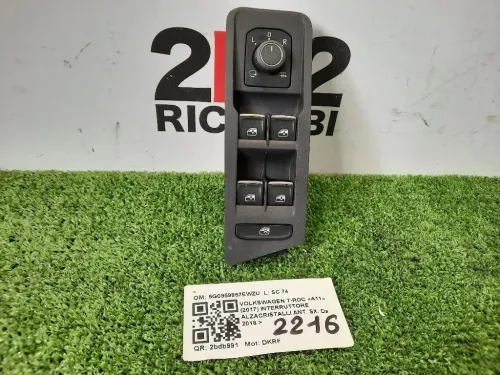Interruttore Alzacristalli ANT SX 5G0959857EWZU Volkswagen T-roc 2017