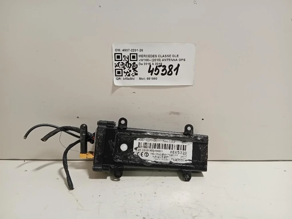 Antenna GPS 4907-2201-26 Mercedes Classe GLE W166 2015