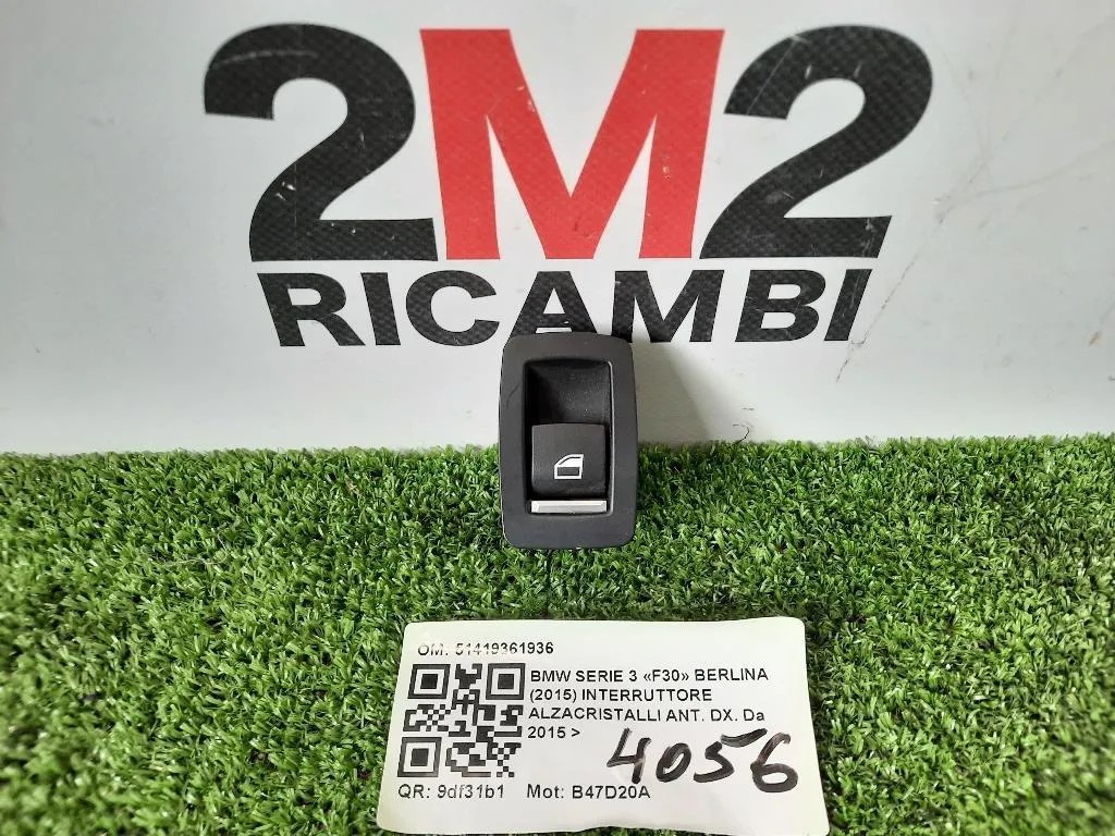 Interruttore Alzacristalli POST DX 61319208106 Bmw Serie 3 F30 Berlina 2015