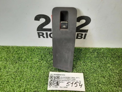Interruttore Alzacristalli POST DX 5G0959855KWHS ALZAVETRO Volkswagen T-roc 2017