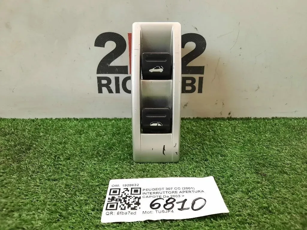 Interruttore Apertura Capote 1928632 APERTURA CAPOTE Peugeot 307 CC 2001