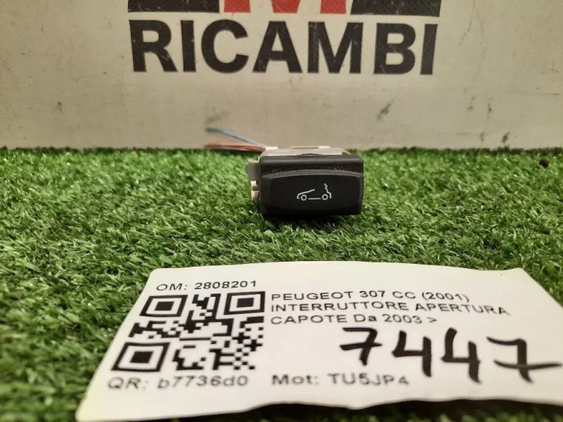 Interruttore Apertura Capote 2808201 Peugeot 307 CC 2001