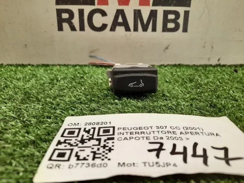 Interruttore Apertura Capote 2808201 Peugeot 307 CC 2001
