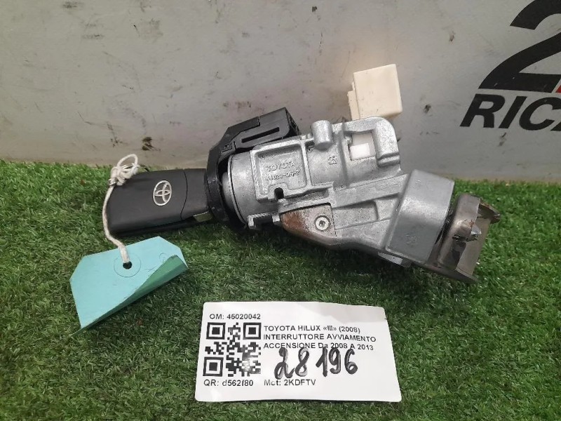 Interruttore Avviamento Accensione 45020042 Toyota Hilux III 2008
