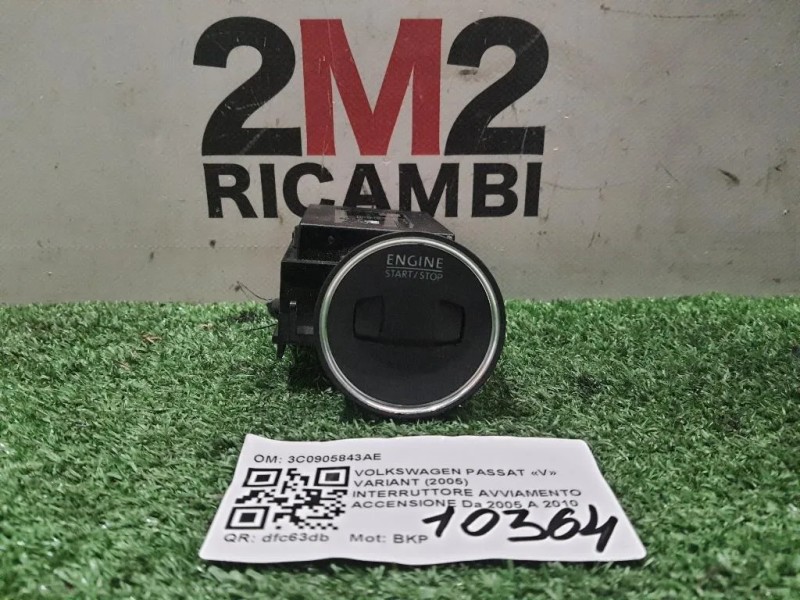 Interruttore Avviamento Accensione 3C0905843AE Volkswagen Passat V Variant 2005