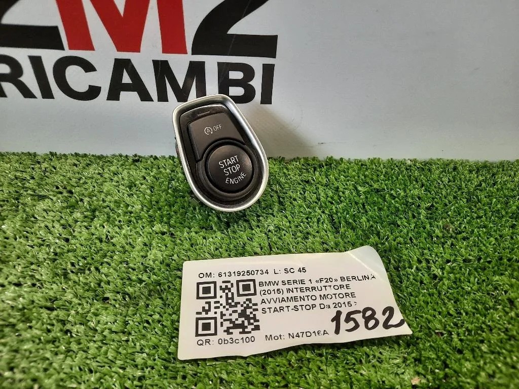 Interruttore Avviamento Motore Start-stop 61319250734 Bmw Serie 1 F20 Berlina 2015