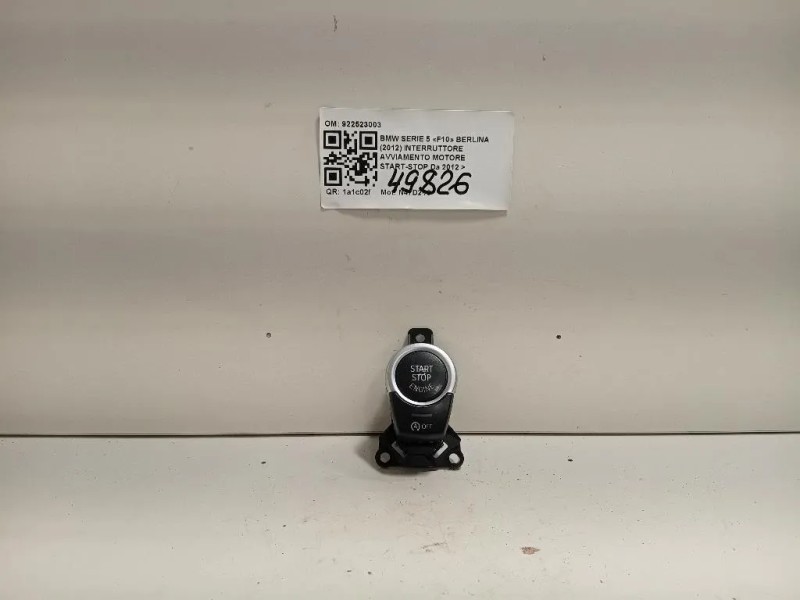 Interruttore Avviamento Motore Start-stop 922523003 Bmw Serie 5 F10 Berlina 2012