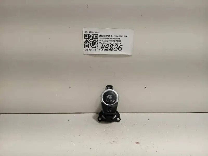 Interruttore Avviamento Motore Start-stop 922523003 Bmw Serie 5 F10 Berlina 2012