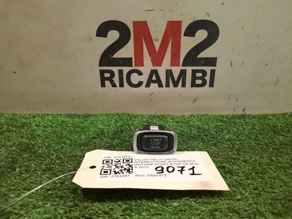 Interruttore Avviamento Motore Start-stop 31318791 Volvo V60 I 2010