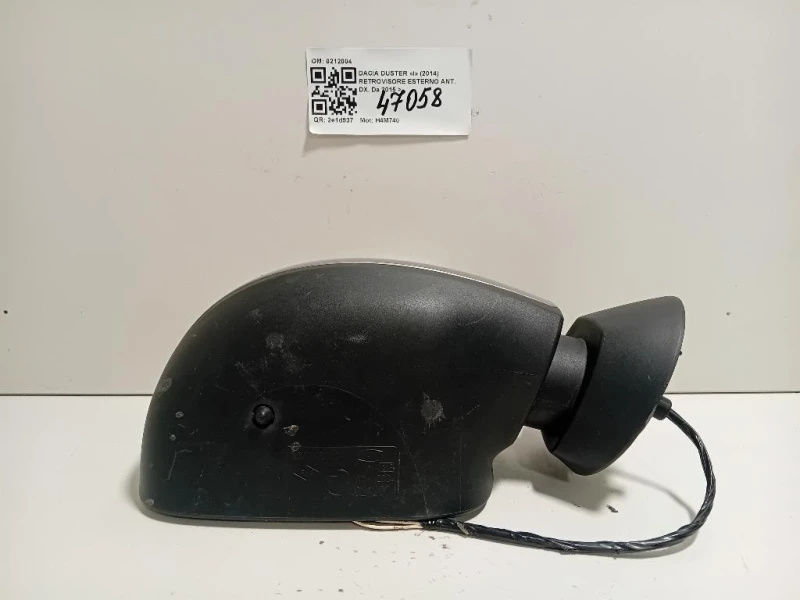 Retrovisore Esterno ANT DX 5 FILI SPECCHIO VETRO SPECCHIETTO Dacia Duster I 2014