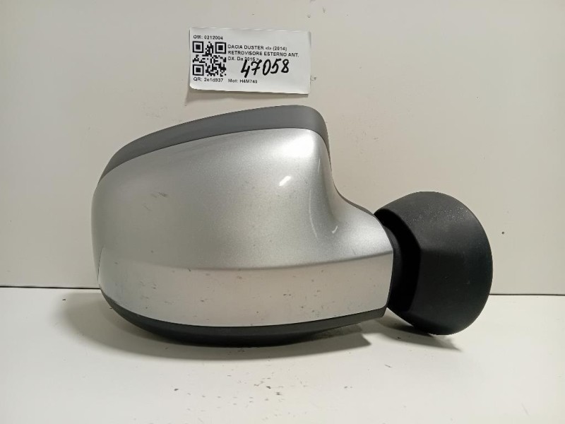 Retrovisore Esterno ANT DX 5 FILI SPECCHIO VETRO SPECCHIETTO Dacia Duster I 2014