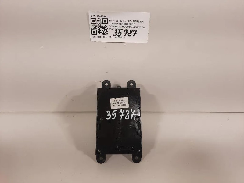 Interruttore Comando Multifunzione 6944884 Bmw Serie 5 E60 Berlina 2004