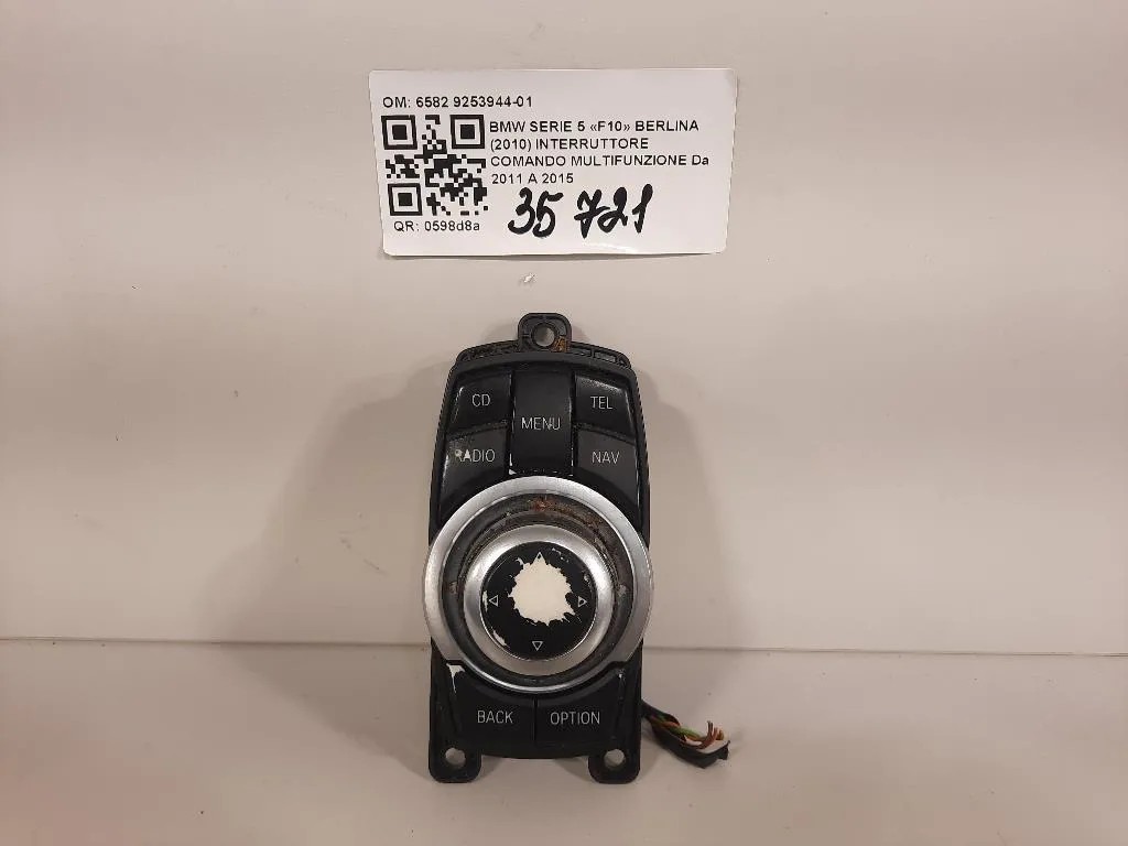 Interruttore Comando Multifunzione 6582 9253944-01 Bmw Serie 5 F10 Berlina 2010