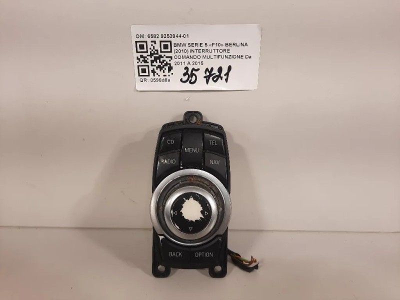 Interruttore Comando Multifunzione 6582 9253944-01 Bmw Serie 5 F10 Berlina 2010