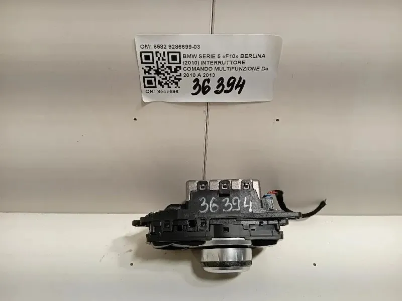 Interruttore Comando Multifunzione 6582 9286699-03 Bmw Serie 5 F10 Berlina 2010