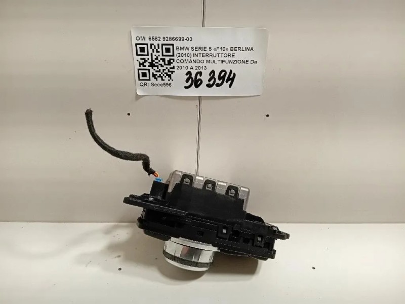 Interruttore Comando Multifunzione 6582 9286699-03 Bmw Serie 5 F10 Berlina 2010