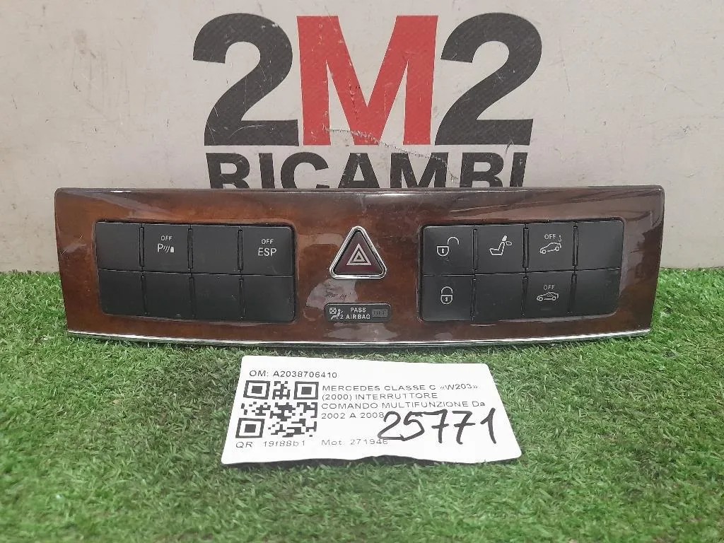 Interruttore Comando Multifunzione A2038706410 Mercedes Classe C W203 2000
