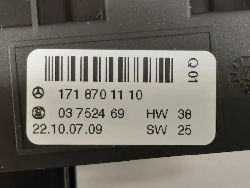 Interruttore Comando Multifunzione 1718208310 Mercedes Classe SLK R171 2004