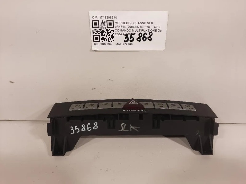 Interruttore Comando Multifunzione 1718208310 Mercedes Classe SLK R171 2004