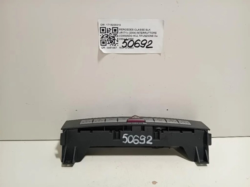 Interruttore Comando Multifunzione 1718208310 Mercedes Classe SLK R171 2004