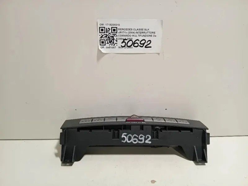 Interruttore Comando Multifunzione 1718208310 Mercedes Classe SLK R171 2004